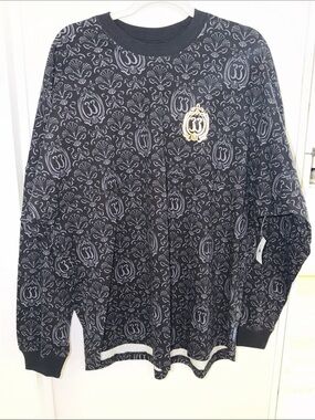 NWT Disney Club 33 Black/Gray Haunted Mansion Spirit Jersey w Gold 33 Crest | L